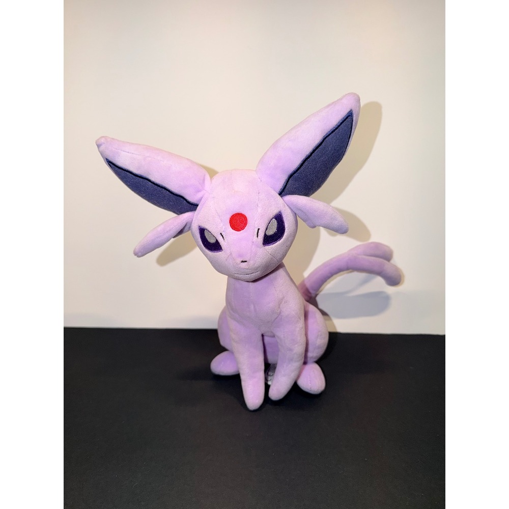 Pokemon Espeon Plush Wicked Cool Toys Purple Sitting Stuffed Animal 10"